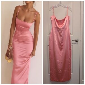 House Of Cb Costanza Satin Maxi Dress